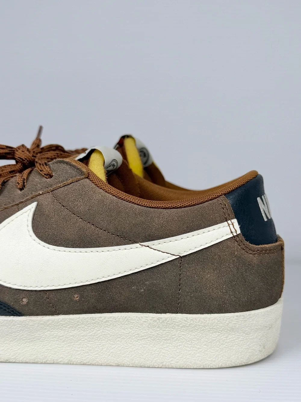 Nike Blazer Low ‘77 Premium Certified Fresh Pecan Brown Suede Sneakers Men’s 14